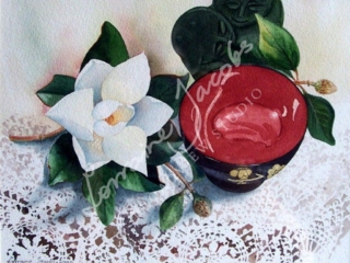 Magnolia with Laquer Bowl &ndash; Lorraine Jacobs