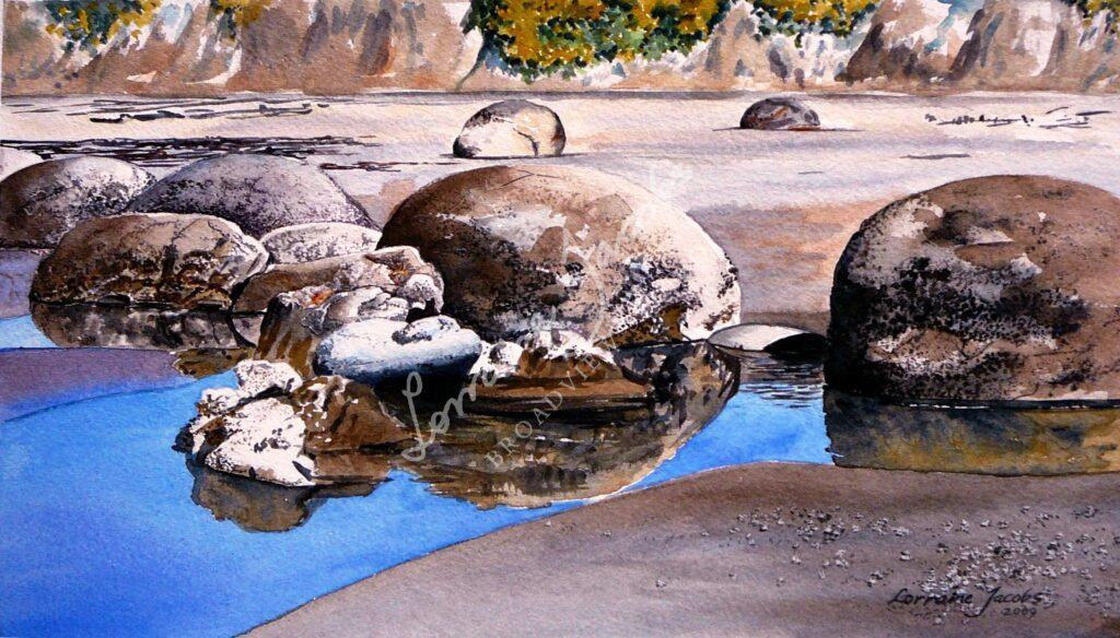 Moeraki Boulders &ndash; Lorraine Jacobs