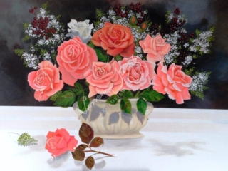 Pink Roses &ndash; Lorraine Jacobs