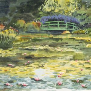 Monet’s Waterlily Pond I (Print)