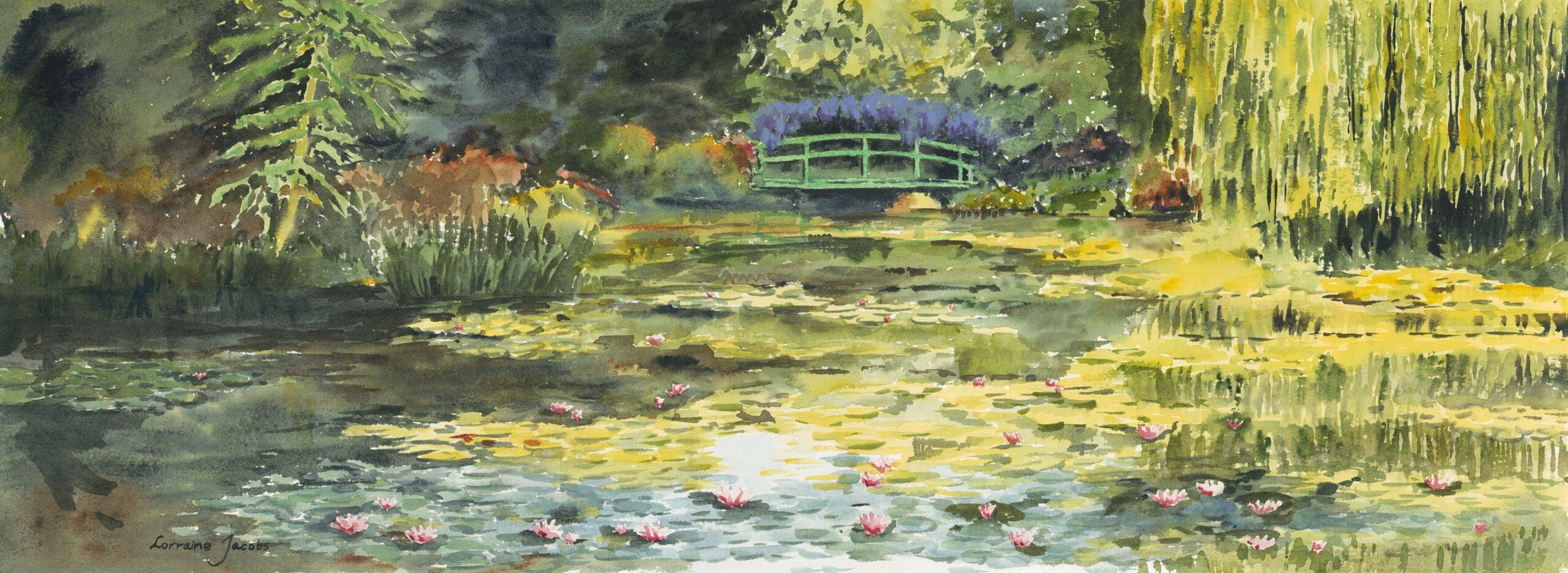 Monet’s Waterlily Pond I (Print)